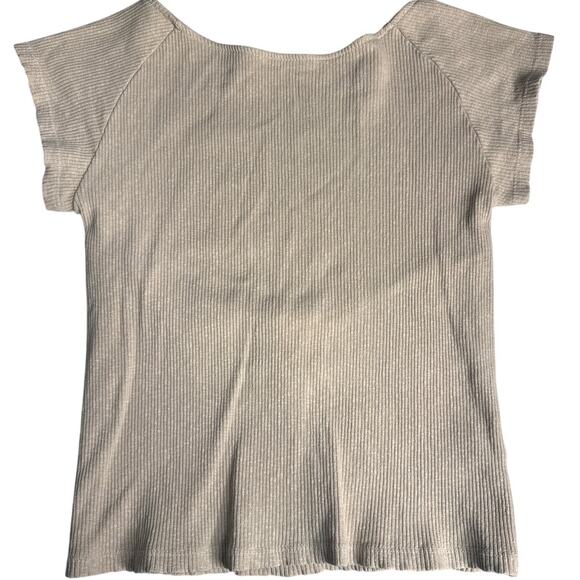 Aerie Open Back Crop Top  Size M in Tan - Picture 1 of 6